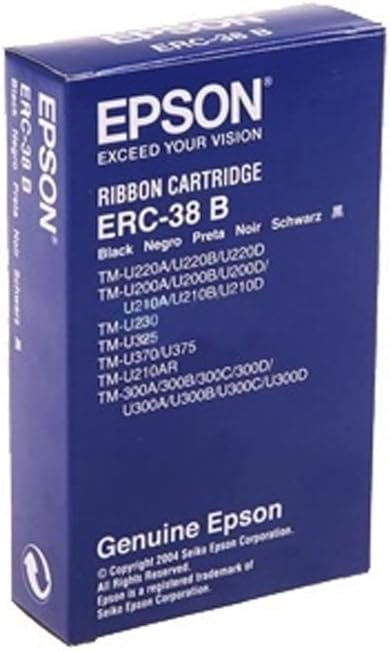 Epson Genuine ERC38B Black Ribbon Cartridge